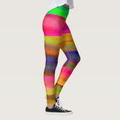 kleurrijke banden leggings (Rechts)
