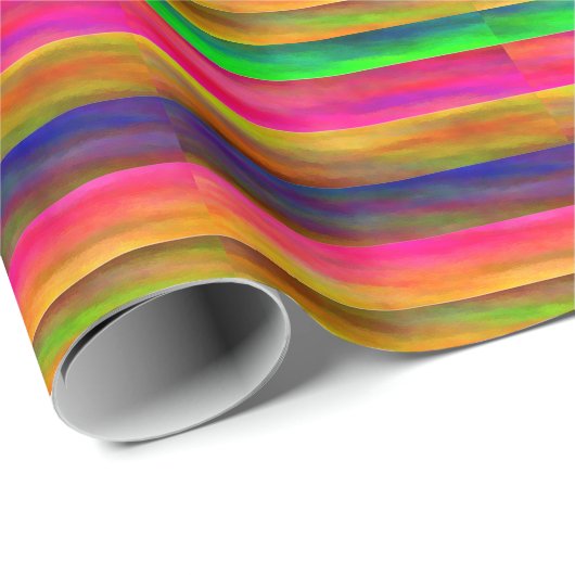 Kleurrijke bands cadeaupapier (Rol Hoek)