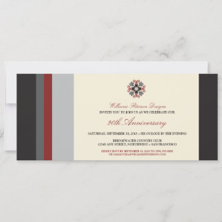 Kleurrijke Bands Corporate Event Invitation (zwart Kaart