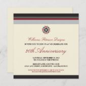 Kleurrijke Bands Corporate Event Invitation (zwart Kaart (Voorkant / Achterkant)