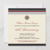 Kleurrijke Bands Corporate Event Invitation (zwart Kaart (Voorkant)