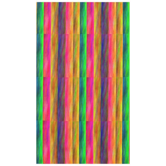 Kleurrijke bands tafelkleed (Voorkant)