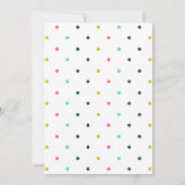 Kleurrijke Banners Donker Marine Blauw Verjaardags Kaart (Achterkant)