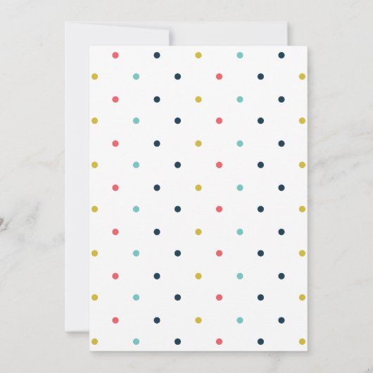 Kleurrijke Banners Donker Marine Blauw Verjaardags Kaart (Achterkant)