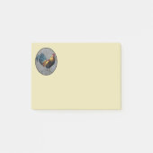 Kleurrijke Bantam Haan Post-it® Notes (Voorkant)