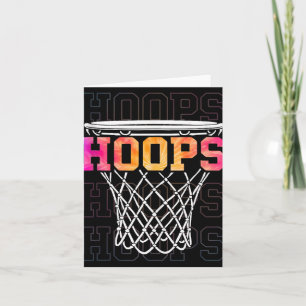 Kleurrijke Basketball Hoop Mannen & amp; Vrouwen H Kaart