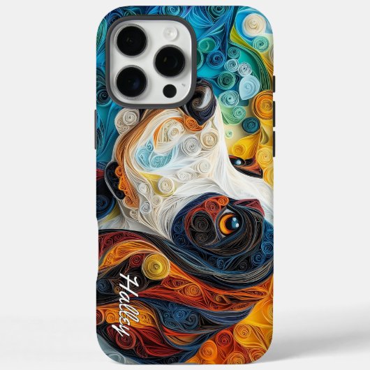 Kleurrijke Basset Hound Portret Case-Mate iPhone Case (Achterkant)
