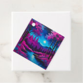 Kleurrijke Batik Forest Art Gift Labels (In situ)