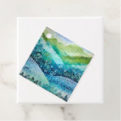 Kleurrijke Batik Forest Art Gift Labels (In situ)