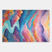 Kleurrijke Batik Forest Art Wrapping Paper Sheets (Voorkant 2)