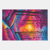 Kleurrijke Batik Forest Art Wrapping Paper Sheets (Voorkant 3)