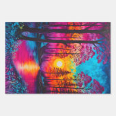 Kleurrijke Batik Forest Art Wrapping Paper Sheets (Voorkant 2)