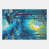 Kleurrijke Batik Forest Art Wrapping Paper Sheets (Voorkant)