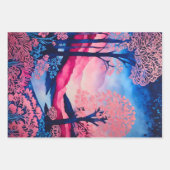 Kleurrijke Batik Forest Art Wrapping Paper Sheets (Voorkant)