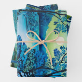 Kleurrijke Batik Forest Art Wrapping Paper Sheets