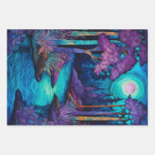 Kleurrijke Batik Forest Art Wrapping Paper Sheets (Voorkant 3)