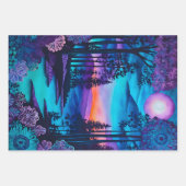 Kleurrijke Batik Forest Art Wrapping Paper Sheets (Voorkant 2)