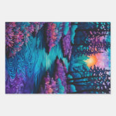 Kleurrijke Batik Forest Art Wrapping Paper Sheets (Voorkant)