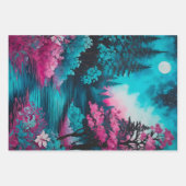 Kleurrijke Batik Forest Art Wrapping Paper Sheets (Voorkant 2)