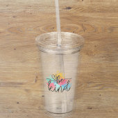 Kleurrijke Be Kind Paint Splash Acryl Drinkbeker