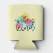 Kleurrijke Be Kind Paint Splash Blikjeskoeler (Achterkant)