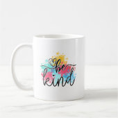 Kleurrijke Be Kind Paint Splash Koffiemok (Links)