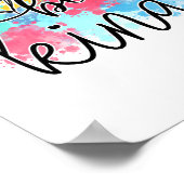 Kleurrijke Be Kind Paint Splash Unframed Poster (Hoek)