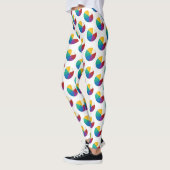 Kleurrijke Beach Ball Zomerpatroon Leggings (Links)