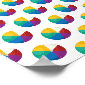 Kleurrijke Beach Ball Zomerpatroon Poster (Hoek)