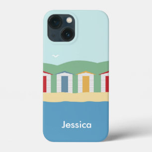 Kleurrijke Beach Huts Summer Persoonlijk Case-Mate iPhone Case