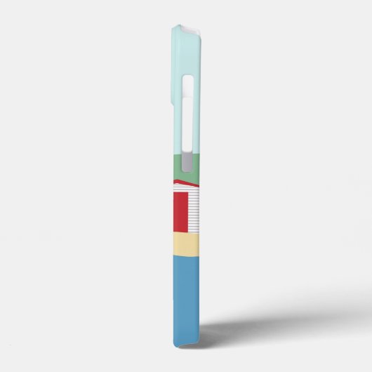 Kleurrijke Beach Huts Summer Persoonlijk Case-Mate iPhone Case (Achterkant / Links)