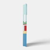 Kleurrijke Beach Huts Summer Persoonlijk Case-Mate iPhone Case (Achterkant / Rechts)