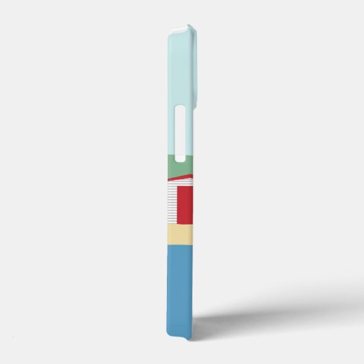 Kleurrijke Beach Huts Summer Persoonlijk Case-Mate iPhone Case (Achterkant / Rechts)