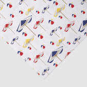 Kleurrijke beach-mbrella en beach-band, aangepast tissuepapier (Detail)