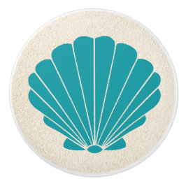 Kleurrijke Beach Shell Scallop Lade Knoppen