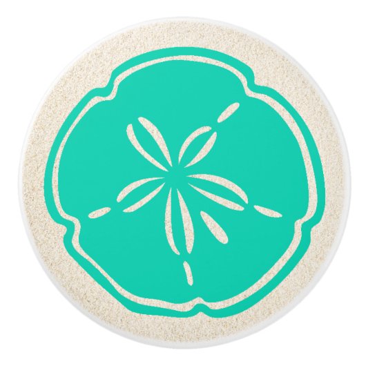 Kleurrijke Beach Shell Zand Dollar Lade Knoppen (Voorkant)