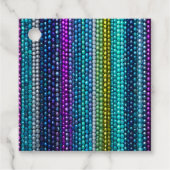Kleurrijke Bead Art Gift Labels (Voorkant)