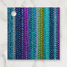 Kleurrijke Bead Art Gift Labels