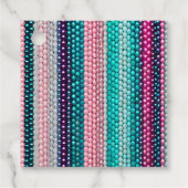 Kleurrijke Bead Art Gift Labels (Voorkant)