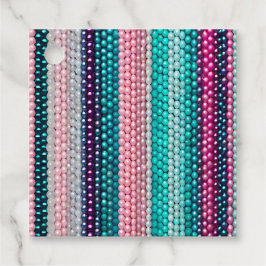 Kleurrijke Bead Art Gift Labels