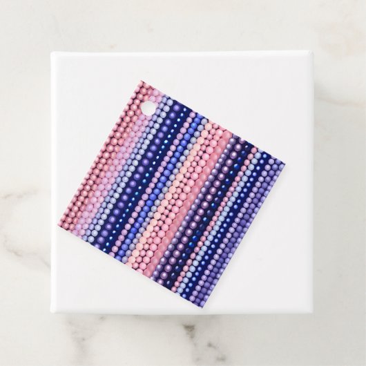 Kleurrijke Bead Art Gift Labels (In situ)