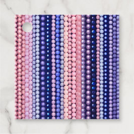 Kleurrijke Bead Art Gift Labels