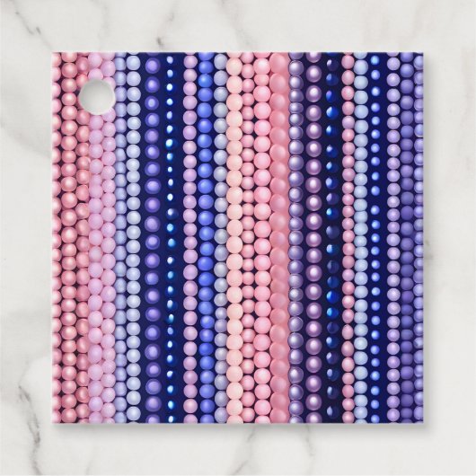 Kleurrijke Bead Art Gift Labels (Voorkant)