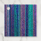 Kleurrijke Bead Art Gift Labels (Voorkant)