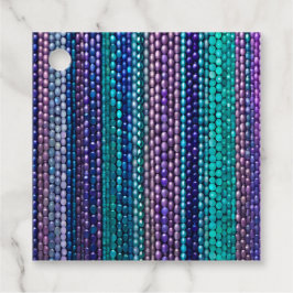 Kleurrijke Bead Art Gift Labels