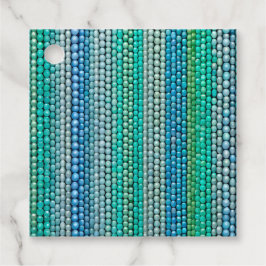 Kleurrijke Bead Art Gift Labels