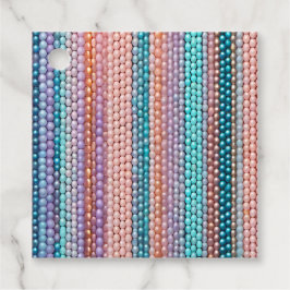 Kleurrijke Bead Art Gift Labels