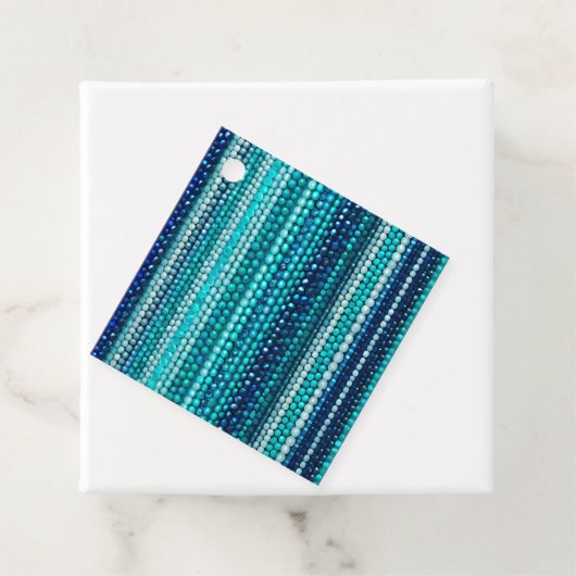 Kleurrijke Bead Art Gift Labels (In situ)