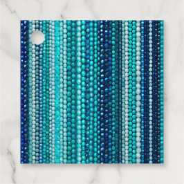 Kleurrijke Bead Art Gift Labels