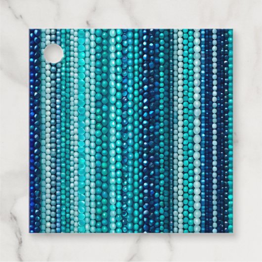 Kleurrijke Bead Art Gift Labels (Voorkant)